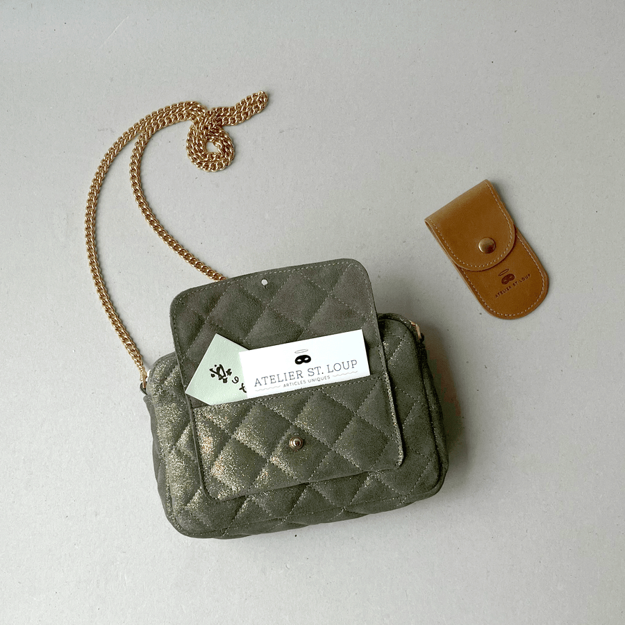 Sac XS matelassé chainette + poche