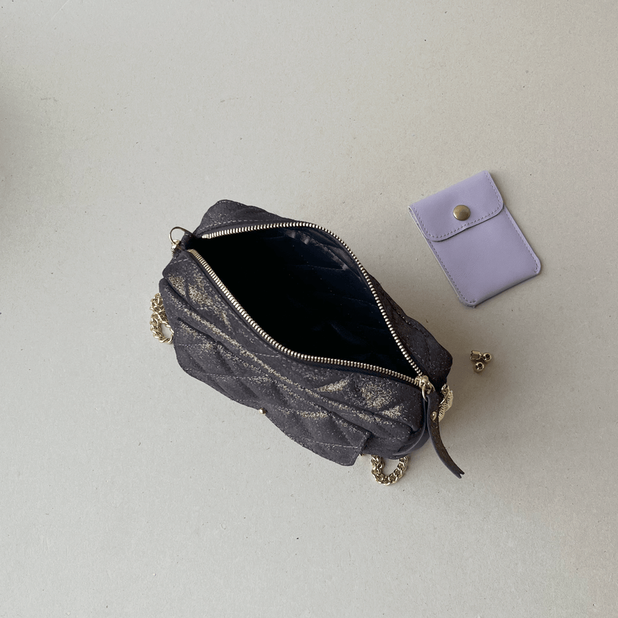 Sac XS matelassé chainette + poche